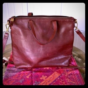 Madewell Mini Transport Tote-Cabernet